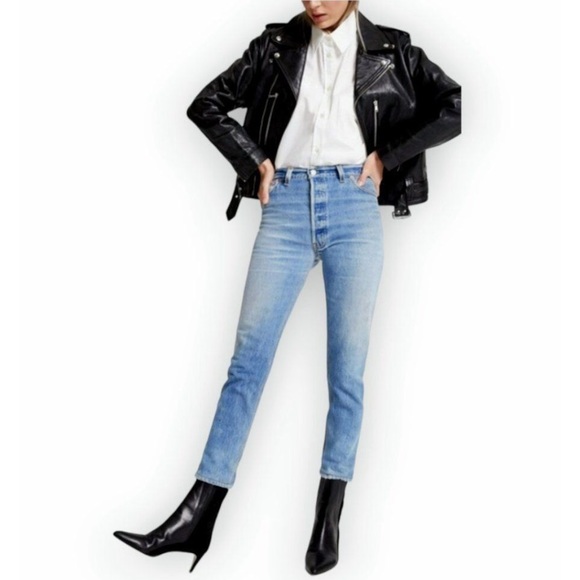 RE/DONE Light Wash Skinny Jeans - Picture 1 of 10
